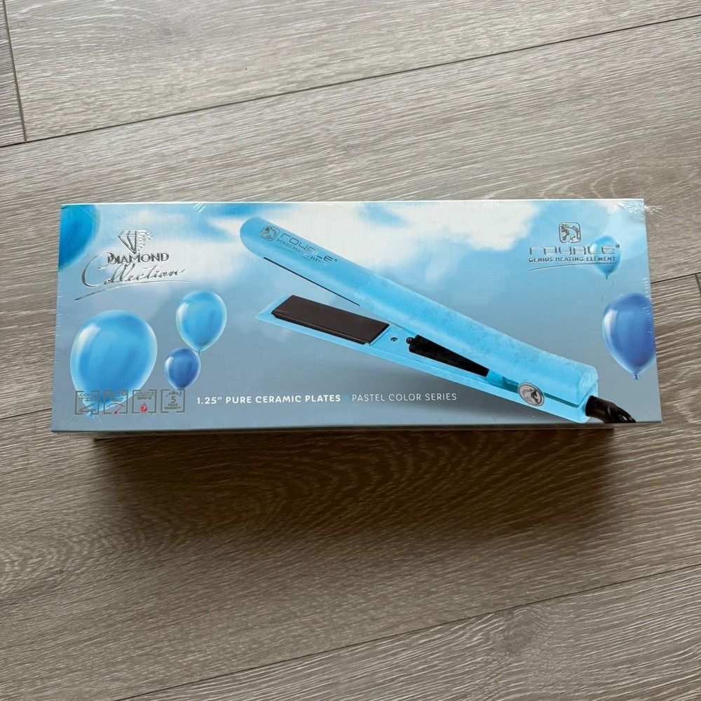Royale Genius Heating Element Light Blue Cool Tip Platinum Ceramic Straightening